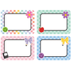 Cool for School Checkers Name Tags/Labels - Multi-Pack