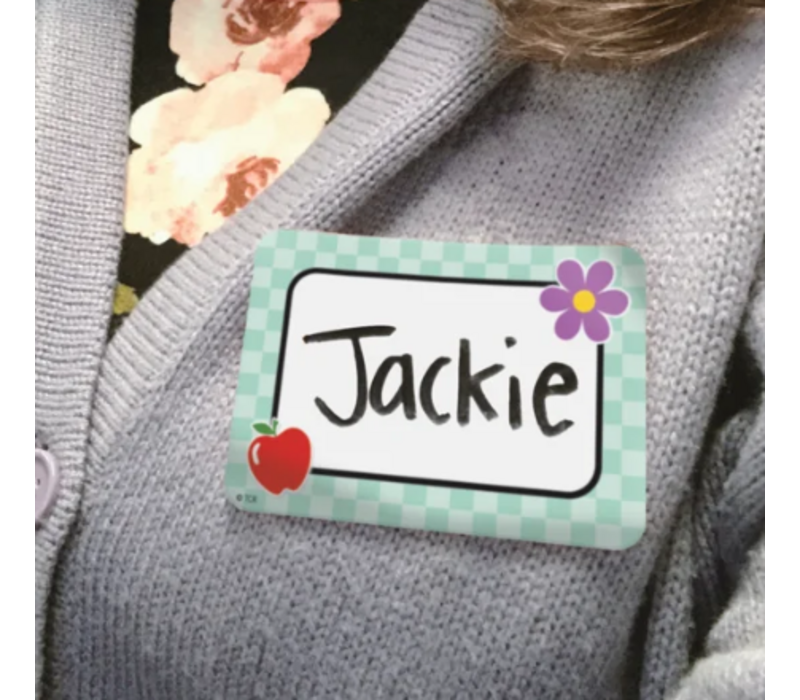 Cool for School Checkers Name Tags/Labels - Multi-Pack