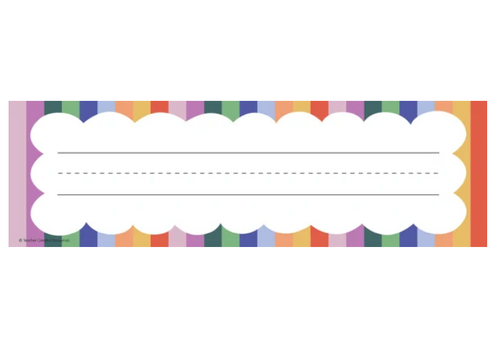 Teacher Created Resources Color Crush Flat Name Plates