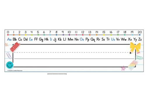 Teacher Created Resources Cool for School Alphabet Flat Name Plates