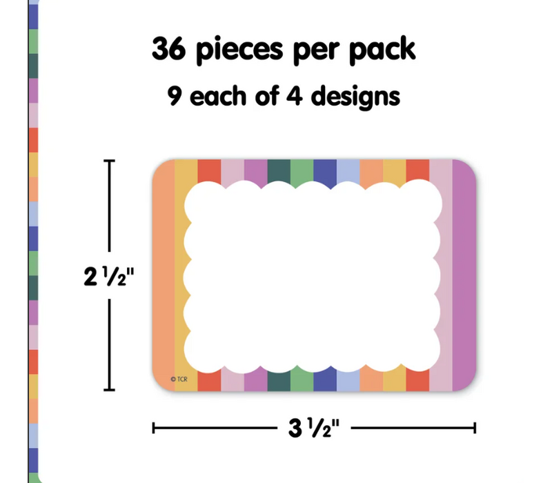 Color Crush Name Tags/Labels - Multi-Pack