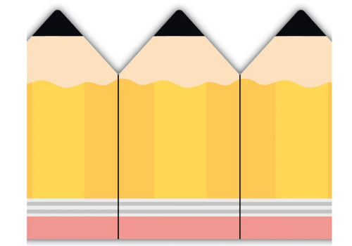 Teacher Created Resources Pencils Die-Cut Border Trim
