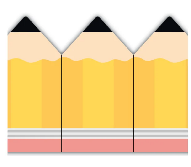 Pencils Die-Cut Border Trim