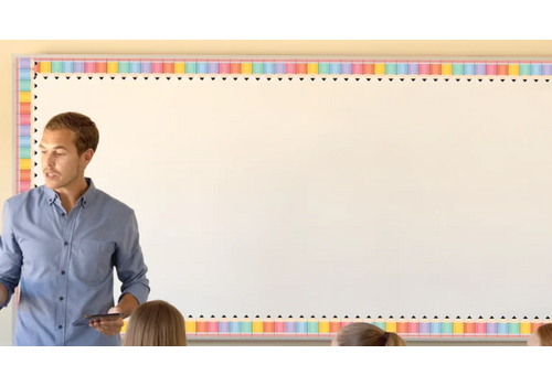 Teacher Created Resources Cool for School Pencils Die-Cut Border Trim