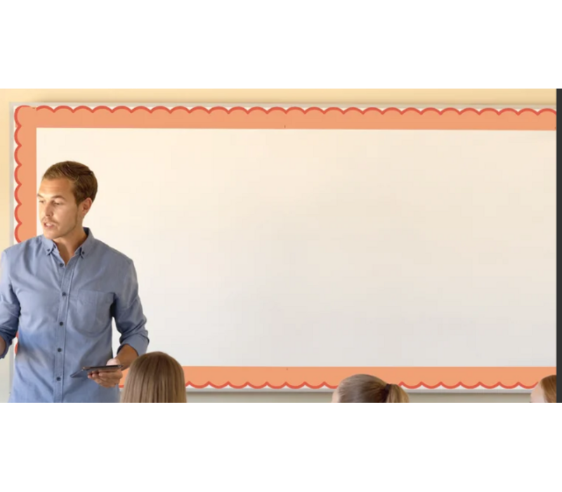 Color Crush Orange Scallops Die-Cut Border Trim