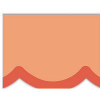 Color Crush Orange Scallops Die-Cut Border Trim