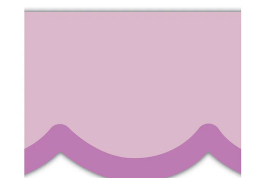 Teacher Created Resources Color Crush Purple Scallops Die-Cut Border Trim