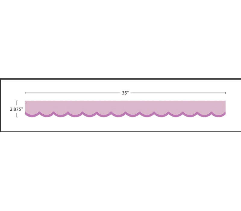 Color Crush Purple Scallops Die-Cut Border Trim