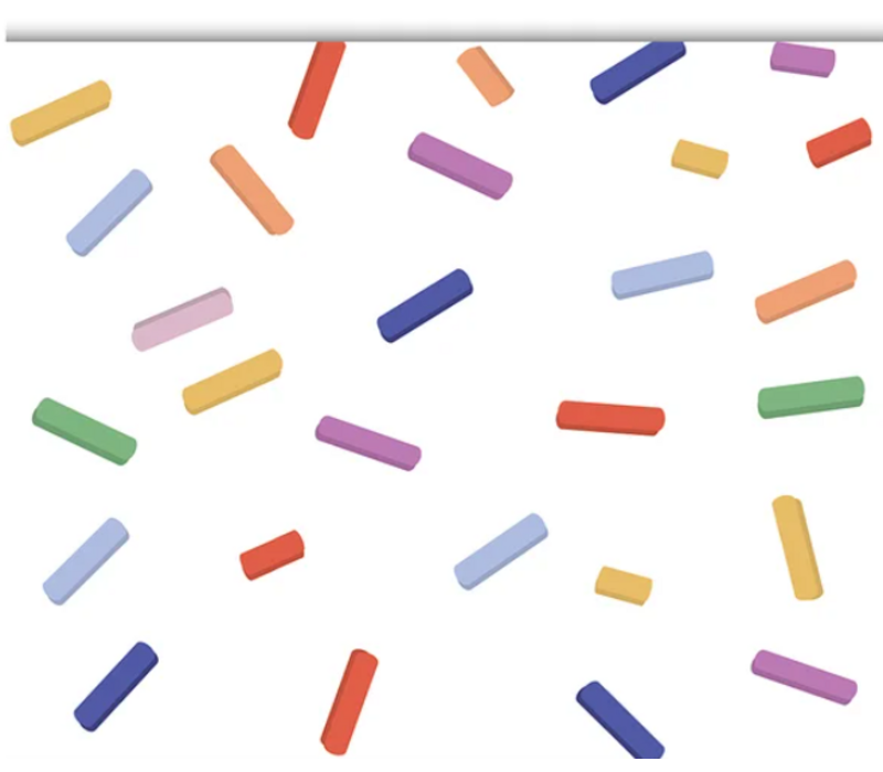 Color Crush Sprinkles Straight Border Trim