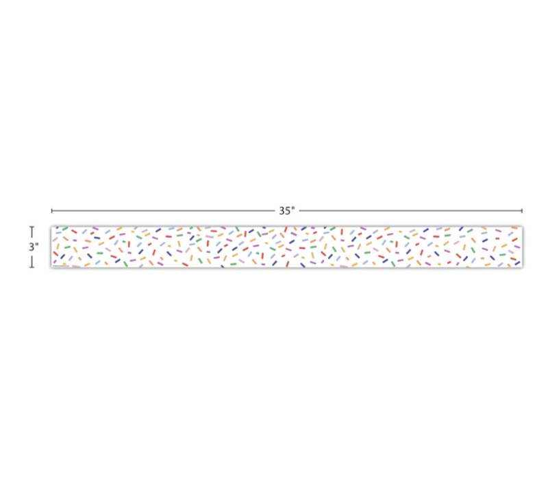 Color Crush Sprinkles Straight Border Trim