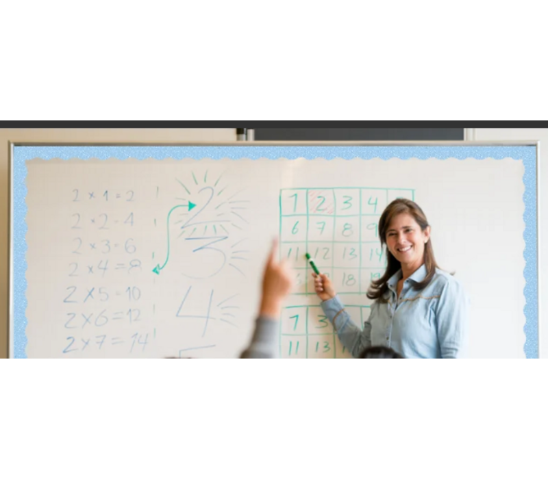 Composition Blue Magnetic Border