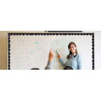 Black with White Squiggles Magnetic Border