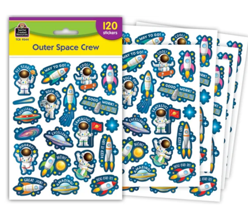 Outer Space Crew Stickers
