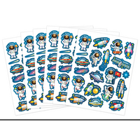 Outer Space Crew Stickers