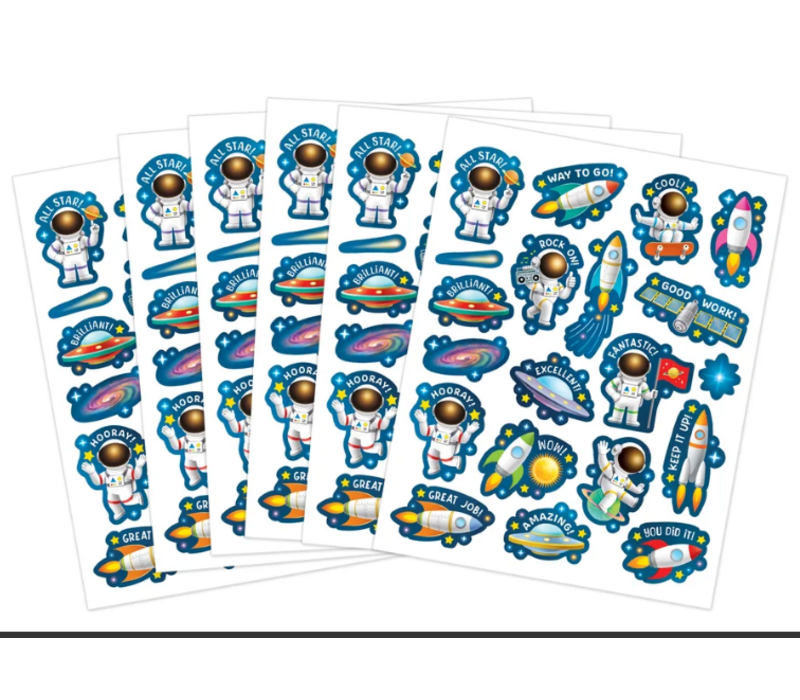 Outer Space Crew Stickers