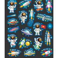 Outer Space Crew Stickers