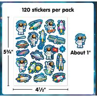 Outer Space Crew Stickers
