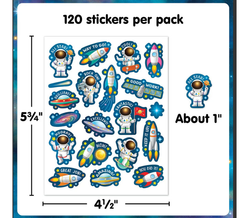 Outer Space Crew Stickers