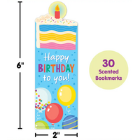 Birthday Cake Smelly Bookmarks