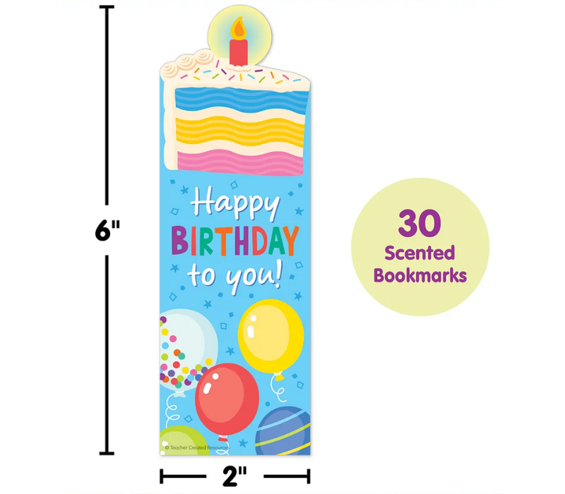 Birthday Cake Smelly Bookmarks