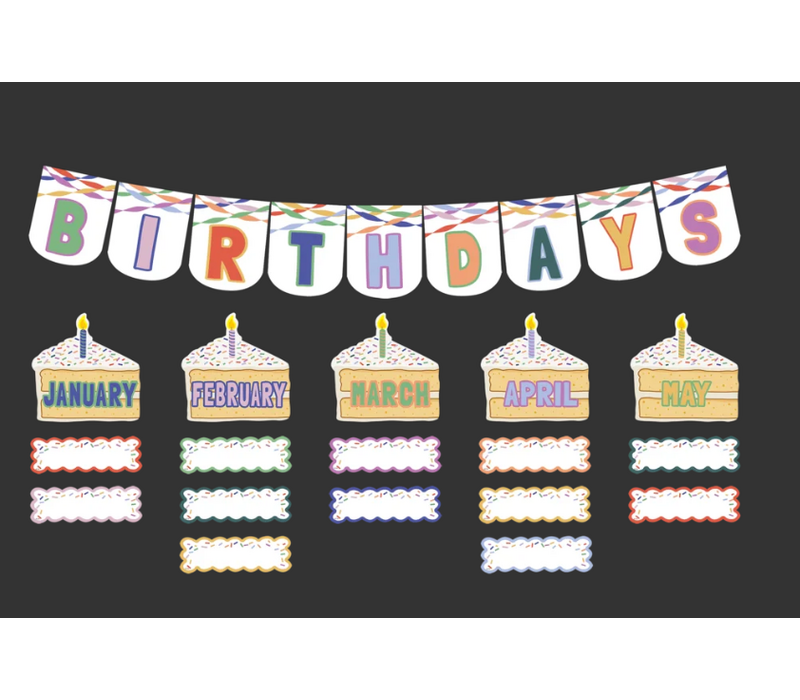 Color Crush Birthdays Mini Bulletin Board