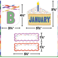 Color Crush Birthdays Mini Bulletin Board