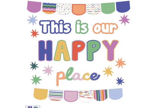 Teacher Created Resources Color Crush This Is Our Happy Place Mini Bulletin Board