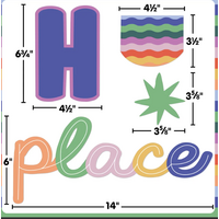 Color Crush This Is Our Happy Place Mini Bulletin Board