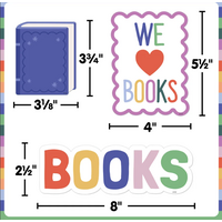 Color Crush Cool Kids Read Books Mini Bulletin Board