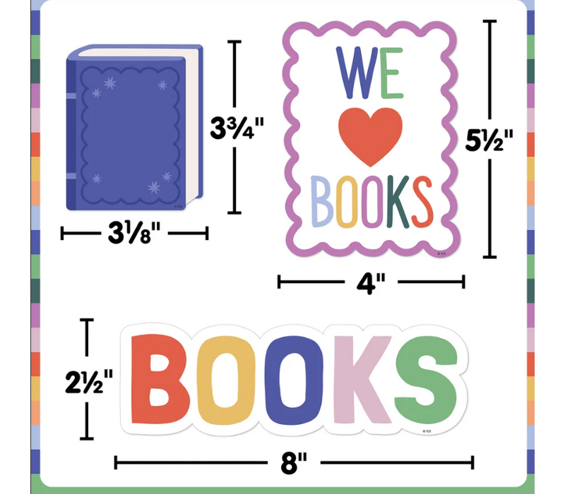 Color Crush Cool Kids Read Books Mini Bulletin Board
