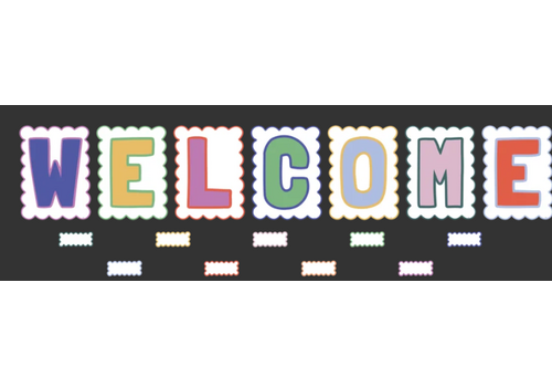 Teacher Created Resources Color Crush Welcome Bulletin Board