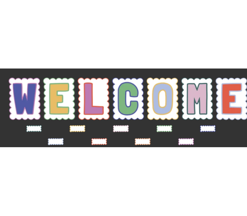 Color Crush Welcome Bulletin Board