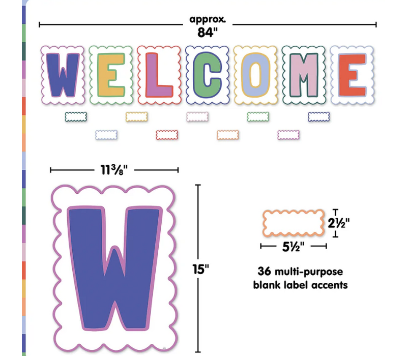 Color Crush Welcome Bulletin Board