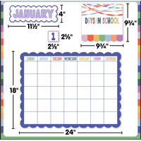 Color Crush Calendar Bulletin Board