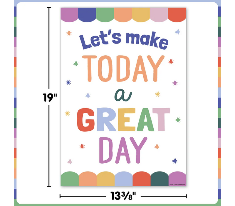 Let’s Make Today a Great Day Positive Poster