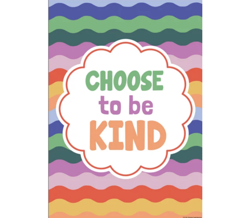 Choose to Be Kind Positive Poster