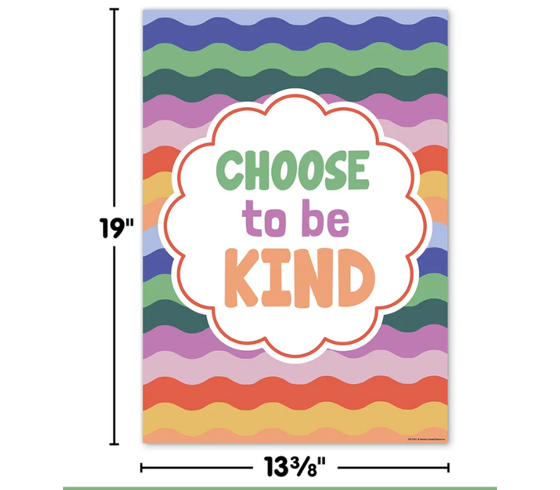 Choose to Be Kind Positive Poster