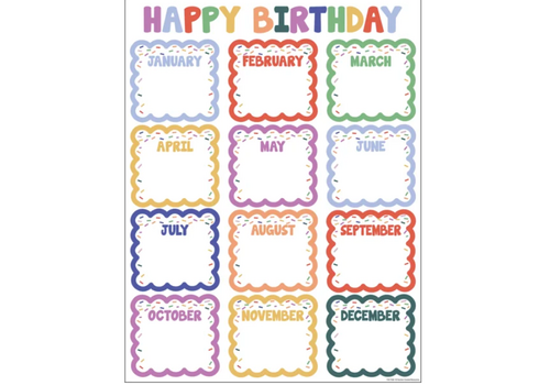 Teacher Created Resources Color Crush Happy Birthday Chart