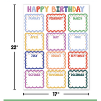 Color Crush Happy Birthday Chart