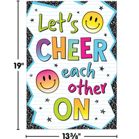Let’s Cheer Each Other On Positive Poster