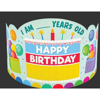 Colorful Happy Birthday Crowns