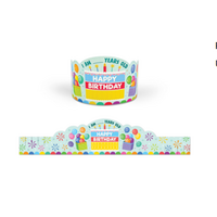 Colorful Happy Birthday Crowns