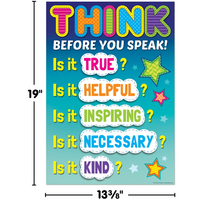 Think Before You Speak Positive Poster