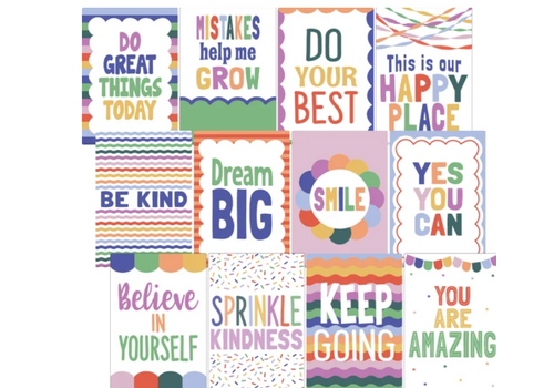 Teacher Created Resources Color Crush Small Poster Pack
