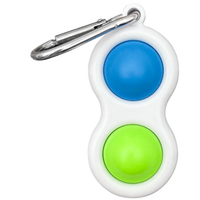 Fidget Popper Keychain - Blue/Green