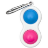 Fidget Popper Keychain - Blue/Pink