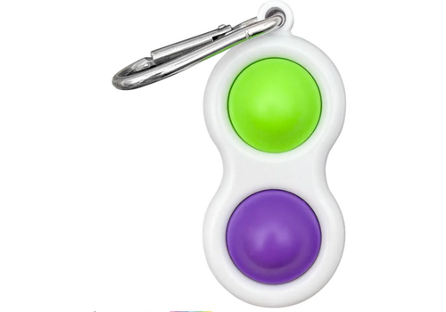 Teacher Created Resources Fidget Popper Keychain - Purple/Green