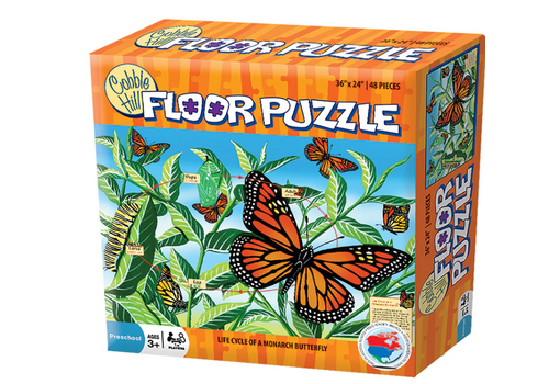 COBBLE HILL Life Cycle of a Monarch Butterfly (Floor 48pc)