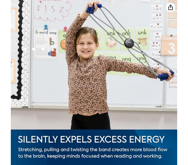 Body Fidget Resistance Tubes with Handles by Bouncyband®