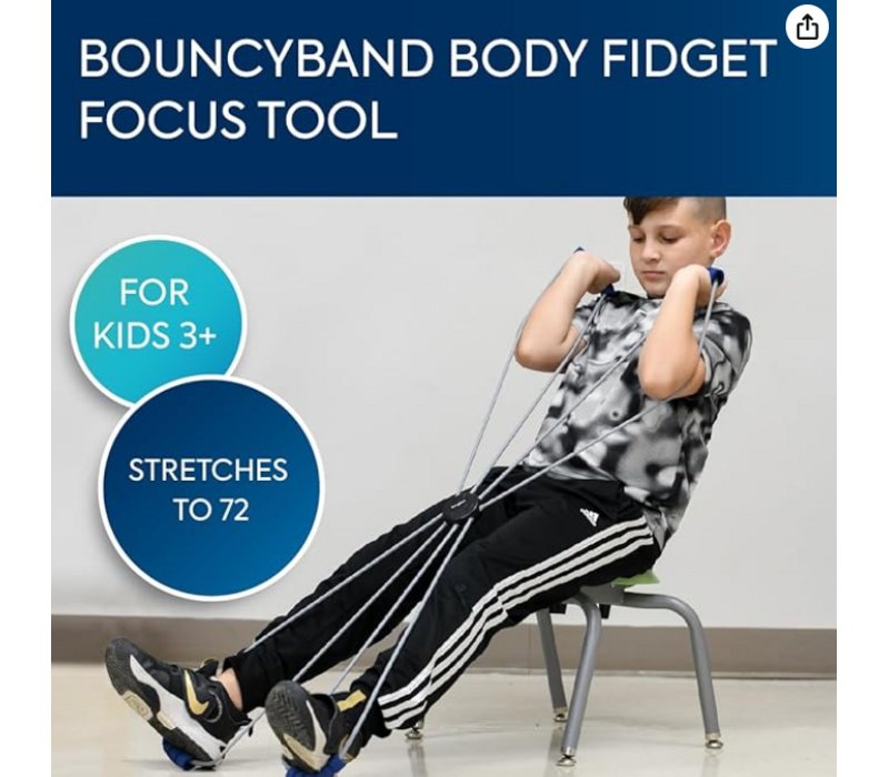 Body Fidget Resistance Tubes with Handles by Bouncyband®